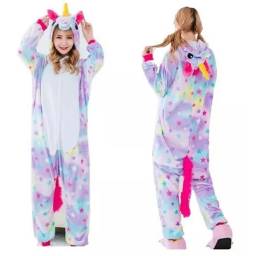 Pijama Unicornio Estrellas Talle M Abrigado