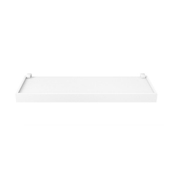 Estante Prat-k Duetto 100 X 20 X 4 Cms Madera Blanco con borde blanco