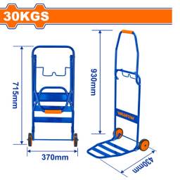 Carro Carga Plegable Liviano Para 30kg Wwb9a03 Wadfow 